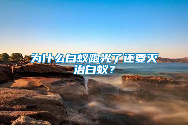 為什么白蟻跑光了還要滅治白蟻？