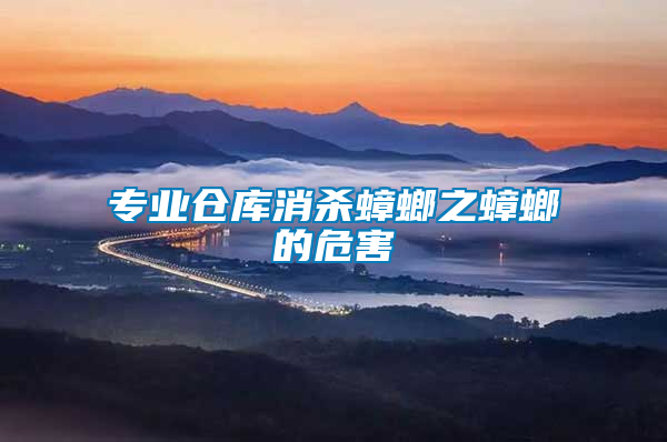 專業(yè)倉(cāng)庫(kù)消殺蟑螂之蟑螂的危害