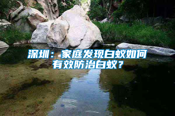 深圳：家庭發(fā)現(xiàn)白蟻如何有效防治白蟻？