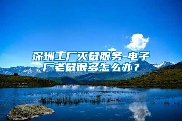 深圳工廠滅鼠服務(wù)-電子廠老鼠很多怎么辦？