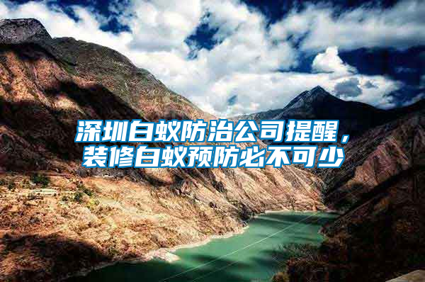 深圳白蟻防治公司提醒，裝修白蟻預防必不可少