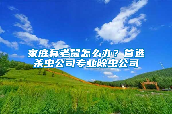家庭有老鼠怎么辦？首選殺蟲(chóng)公司專(zhuān)業(yè)除蟲(chóng)公司