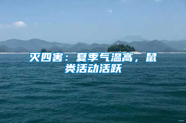 滅四害：夏季氣溫高，鼠類活動活躍