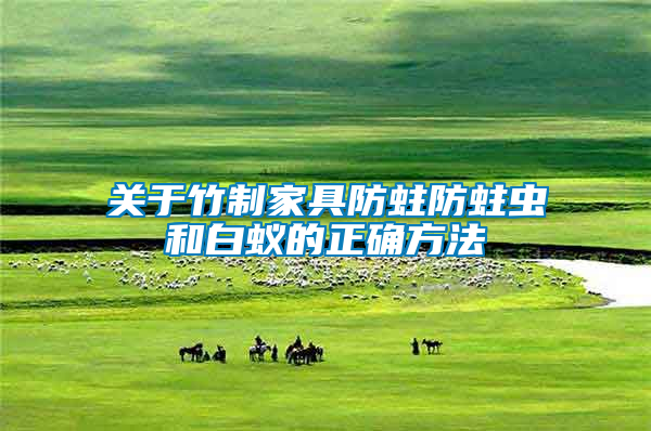 關(guān)于竹制家具防蛀防蛀蟲(chóng)和白蟻的正確方法