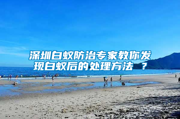 深圳白蟻防治專家教你發(fā)現(xiàn)白蟻后的處理方法 ？